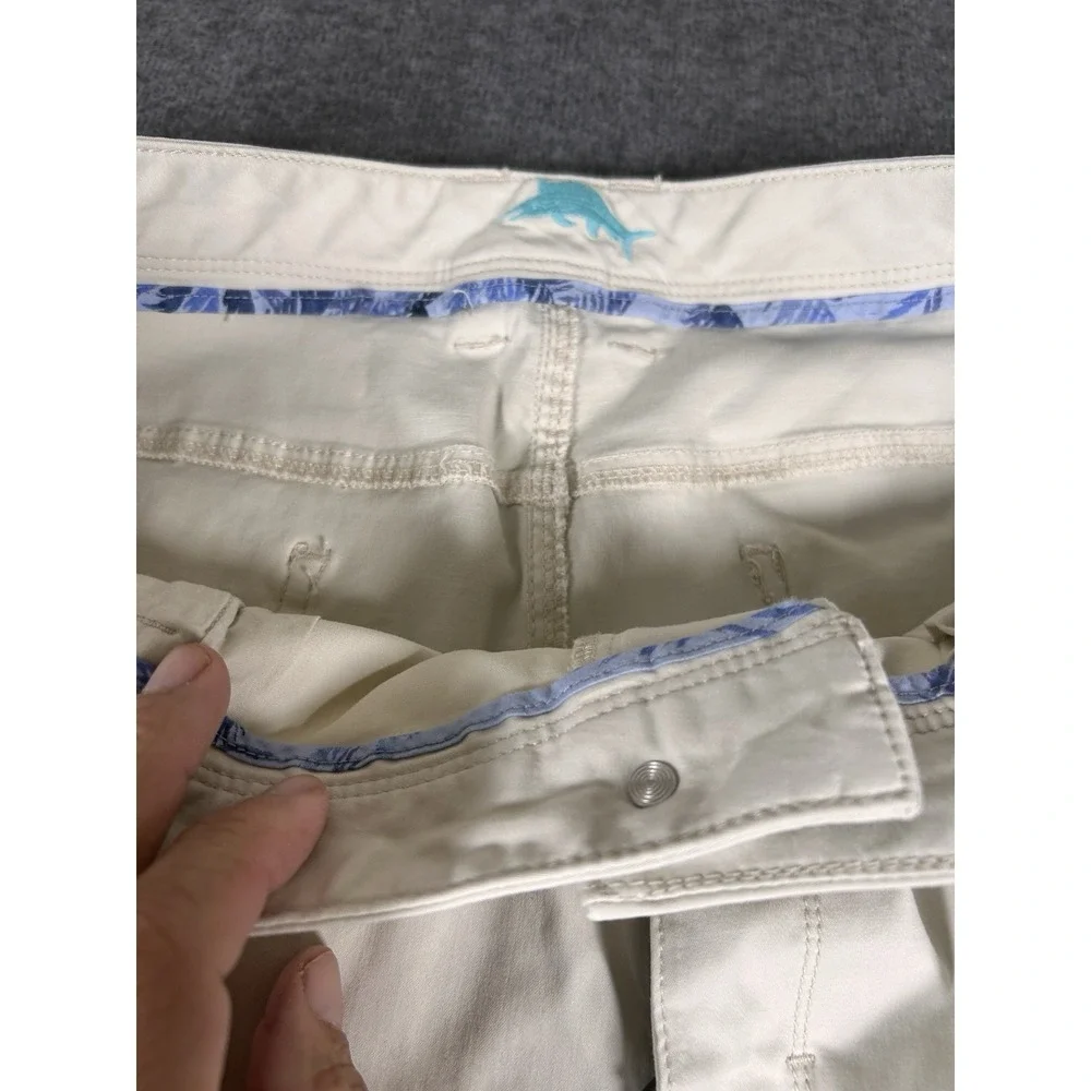 Tommy Bahama Mens Chino Pants 42x30 Whit Blue Stretch Comfort Island Lot Of‎ 2